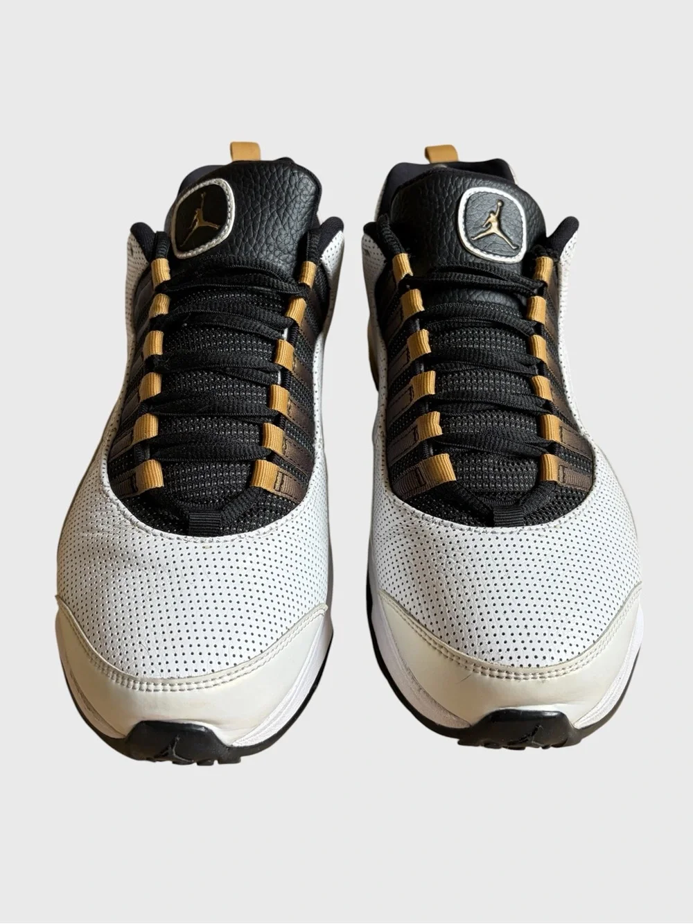 Nike Air Jordan CMFT Air Max 10 LTR Sneakers Men's 10.5 White, Black Gold Retro